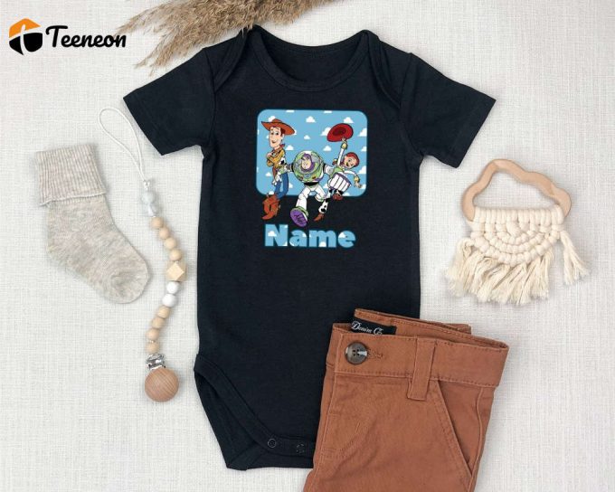 Custom Toy Story Onesie: Disney Shirt Andy Design Perfect For Birthdays &Amp;Amp; Baby Showers! Pregnancy Announcement &Amp;Amp; Toy Story Gift 1