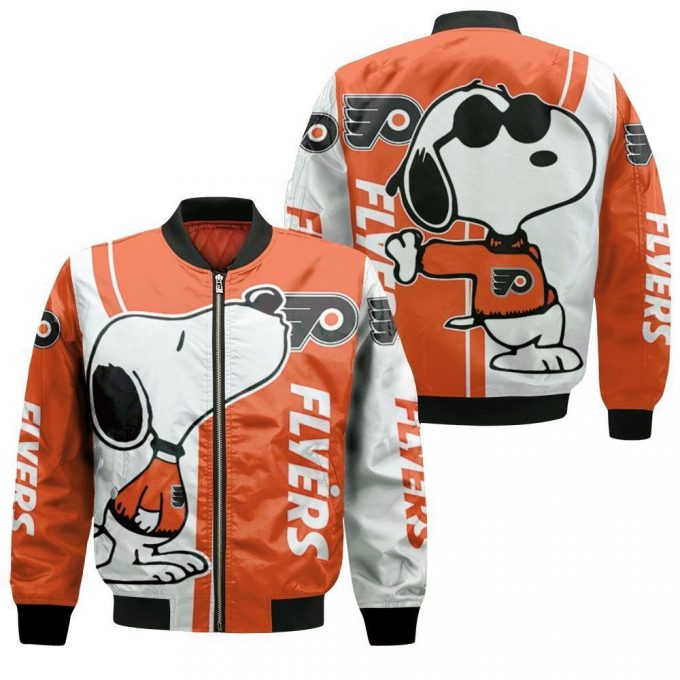 Philadelphia Flyers Snoopy Lover Bomber Jacket - Gift For Men Women 2