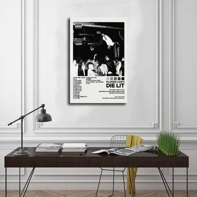 Playboi Carti Die Lit Album Canvas Music Album Cover Poster For Home Decor Gift 4