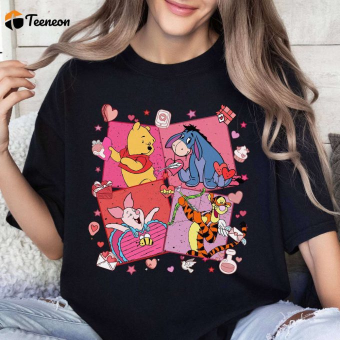 Disneyland Valentines Day Shirt - Pooh &Amp;Amp; Friends Winnie The Pooh - Cute Valentines Gift 1