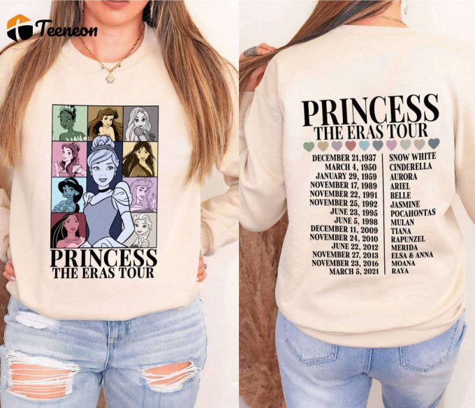 Princess Cinderella Eras Tour Shirt Disneyland Tee For Girl Trip &Amp;Amp; Family Vacation 2024 1