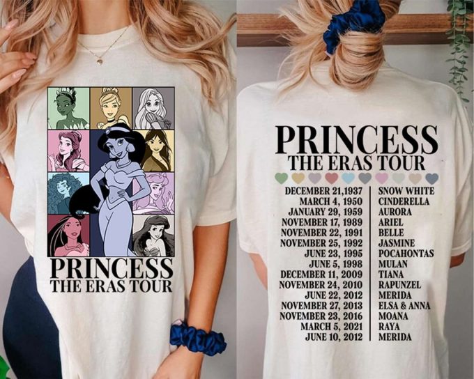 Disneyland Princess Eras Tour Shirt Girl Trip Tee Birthday Gift 1