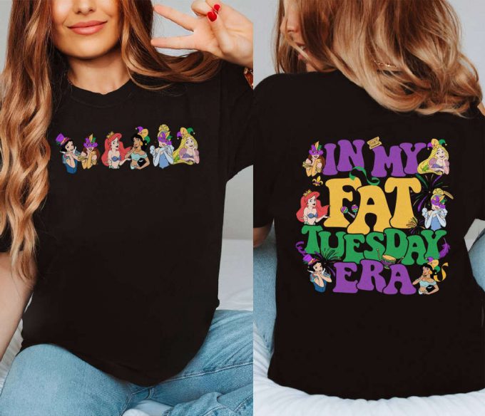 Mardi Gras 2024 Shirt: Princess Mardi Gras Party At Disneyland 2