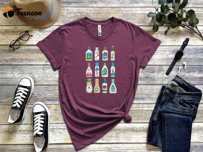 Snacking Around With Style: Ranch Sauce T-Shirt The Ultimate Bbq Chef Shirt And Food Lover Gift – Funny Graphic Tee Kitchen Shirt And Ranch Tee For Food Love Enthusiasts! 1