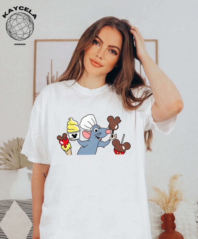 Ratatouille Disneyland Snacks Shirt - Disney Remy &Amp; Little Chef Mouse Shirt 2