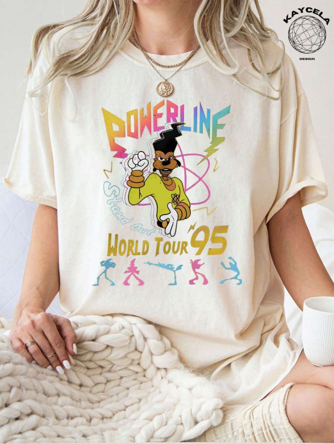 Get Retro Disney A Goofy Movie Powerline World Tour 95 Shirt - Vintage Disneyland Family Trip &Amp; Powerline Shirt 2