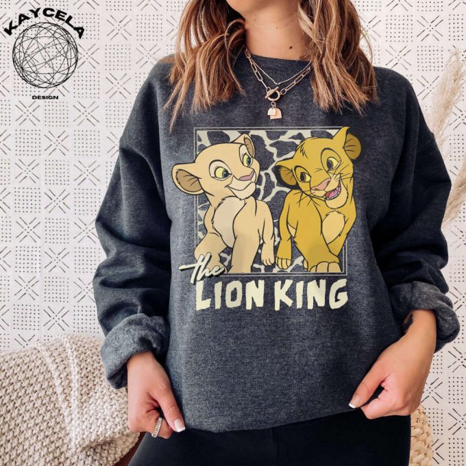 Retro Disney Lion King Simba And Young Nala Shirt - Magic Kingdom Hakuna Matata Safari The Lion King Shirt - Shop Now! 2