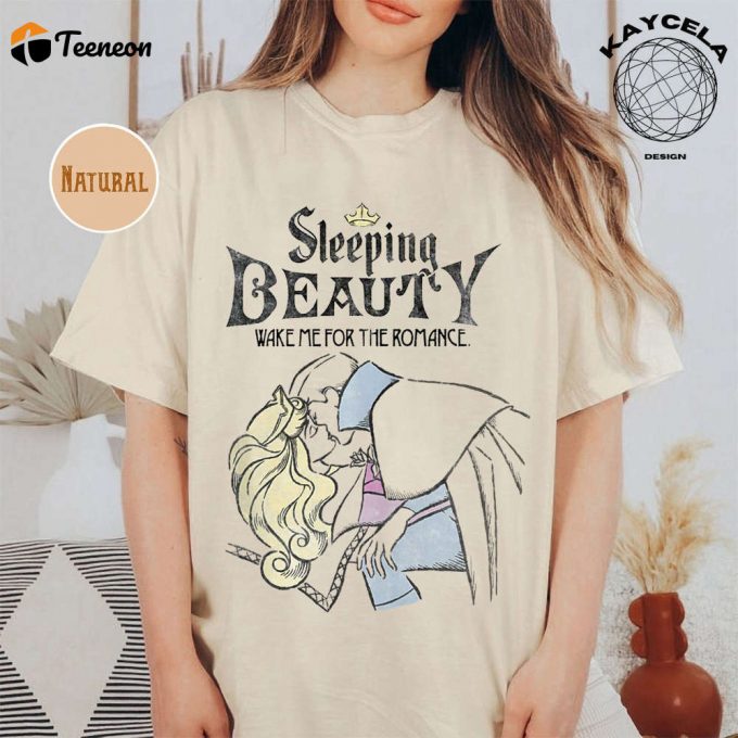 Retro Disney Sleeping Beauty Shirt - Perfect Aurora Shirt For Disney Princess Fans Ideal Disney Birthday Gift For Girls 1