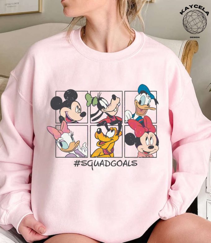 Get Your Retro Disney Squad Goals Mickey And Friends Shirt Disney World Shirt For Kids And Adults Official Mickey Mouse Shirt Exclusive Disney Friends Merchandise 2