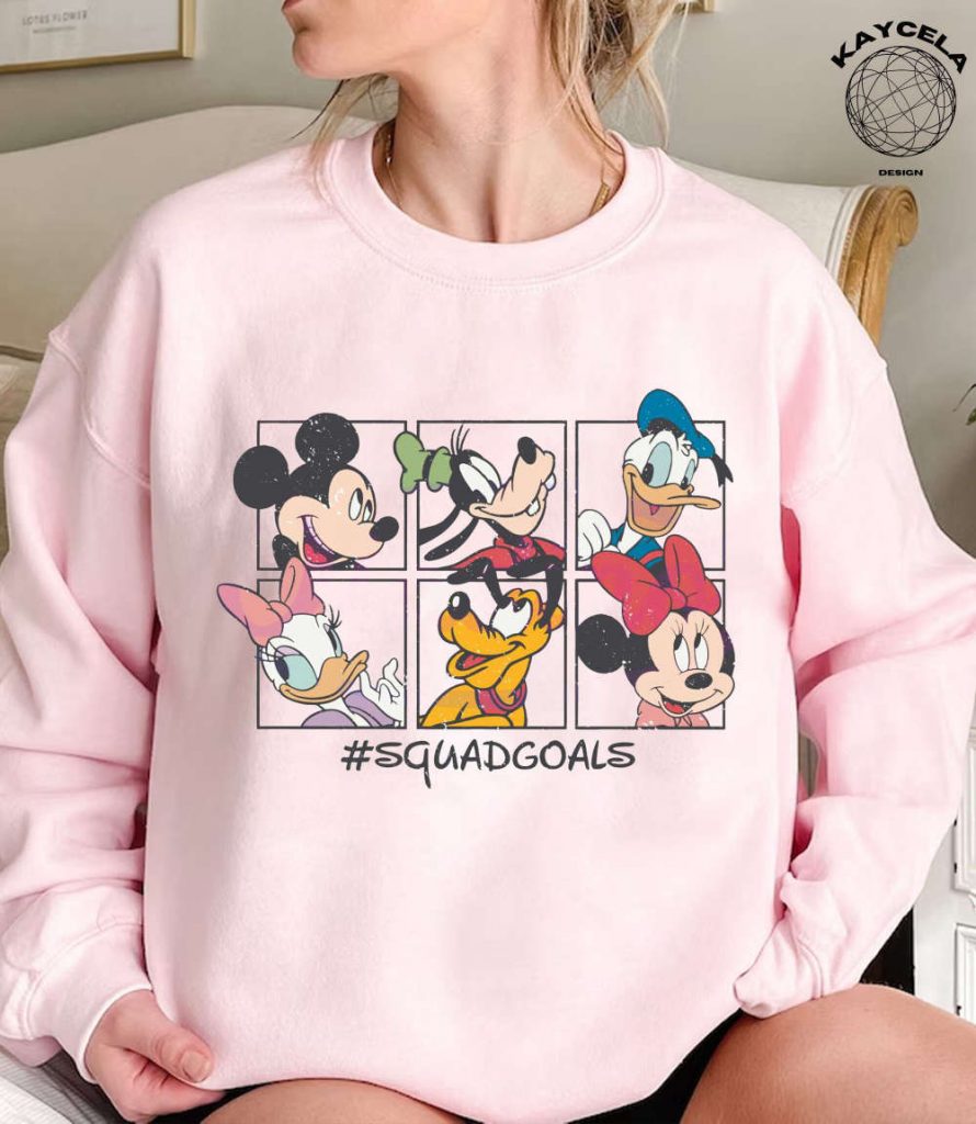 Get Your Retro Disney Squad Goals Mickey And Friends Shirt Disney World Shirt For Kids And Adults Official Mickey Mouse Shirt Exclusive Disney Friends Merchandise 5