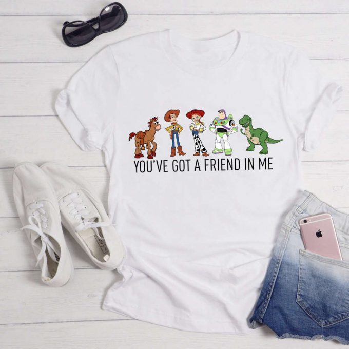 Retro Disney Toy Story Shirt: Vintage Character Group Matching Jessie &Amp; Buzz Family Shirt 2