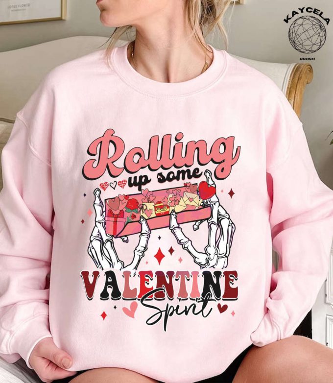 Valentine Spirit Skeleton Hand Shirt: Funny Sarcastic Lover S Day Shirt Engaging Valentine S Day Shirt 2