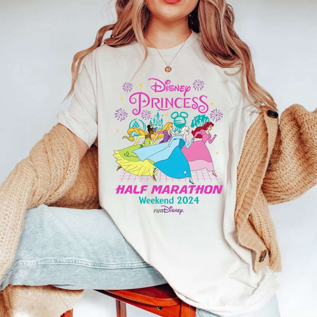 Rundisney Princess Half Marathon Weekend 2024 Shirt | Walt Disneyworld Rundisney Marathon | Disneyland Running Girls Trip Princess Run 2024 2