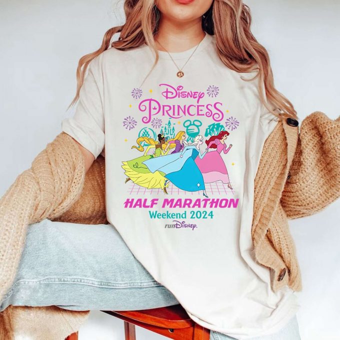 Rundisney Princess Half Marathon Weekend 2024 Shirt | Walt Disneyworld Rundisney Marathon | Disneyland Running Girls Trip Princess Run 2024 1