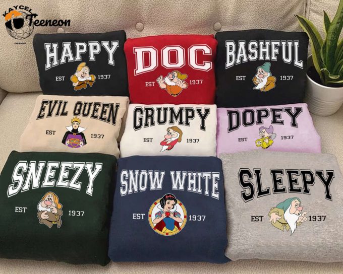 Disney Snow White And The Seven Dwarfs Shirt - Perfect Disney Family Squad &Amp;Amp; Group Shirt 1