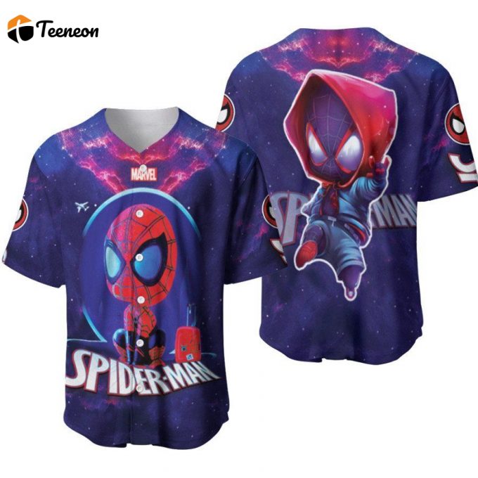 Spider Man No Way Home High School Student Superhero Saving Multiverse Designed Allover Gift For Spider Man Fans Baseball Jersey - Gift For Men Women 1