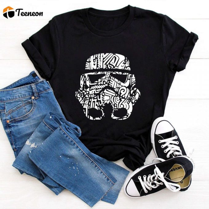 Star Wars Shirt: Fictional Soldier Stormtrooper Mask &Amp;Amp; Gift Disney Trip Vacation Disney Man Shirt 1