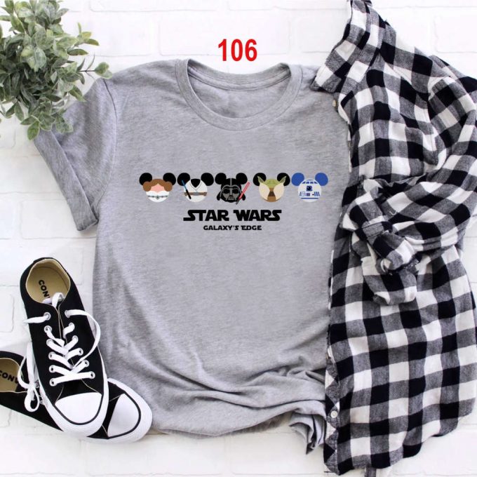 Star Wars Disney Shirt Collection: Princess Leia Baby Yoda Luke Skywalker Darth Vader &Amp; More! 2