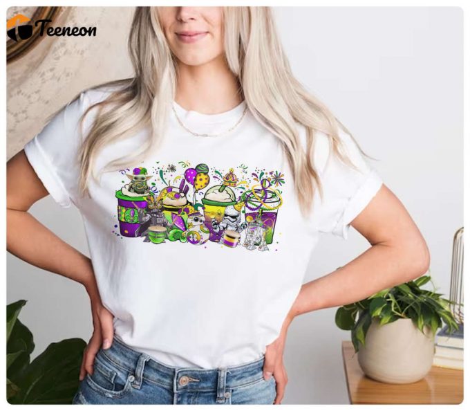 2024 Starwars Mardi Gras Shirts: Darth Vader Princess Leia Galaxy S Edge - Mardi Gras Carnival Party 1