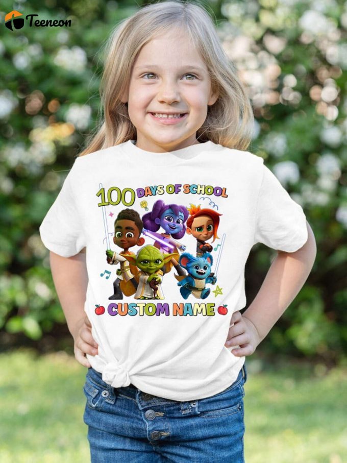 Starwars Young Jedi Adventure 100 Days Of School Shirt - Engaging Kids Shirt For Back To School 1