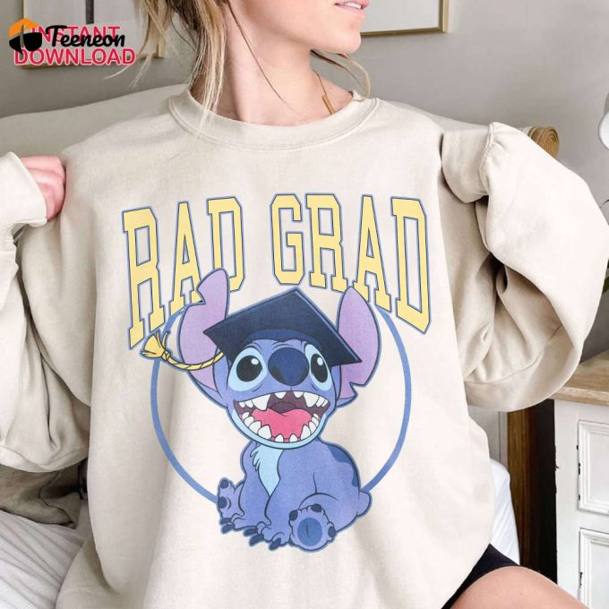 Stitch Graduation 2024 Png Disneyland Senior Graduate Shirt Class Of 2024 From The Tassel To The Castle 1