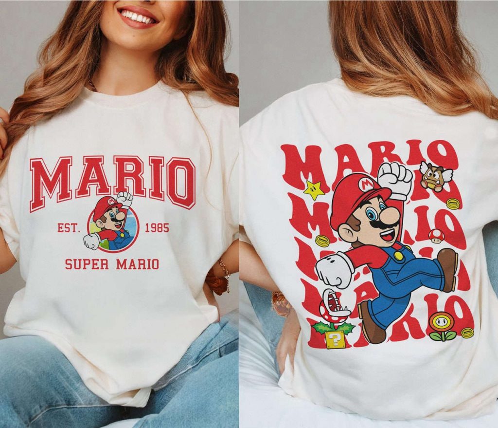 Vintage Super Mario Bros 85 Shirt - Retro Gaming Birthday Tee With Super Mario Characters 2