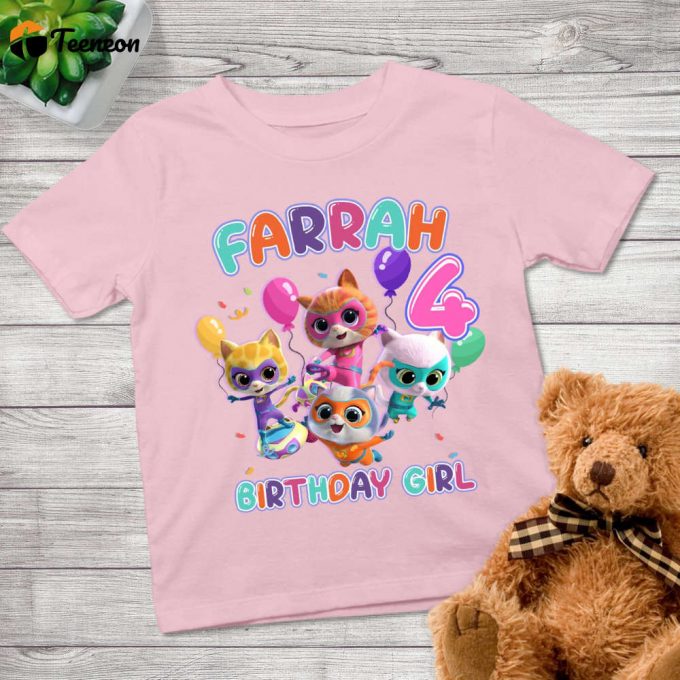 Superkitties Birthday Girl Shirt Junior Music &Amp;Amp; Pounce Shirts Family &Amp;Amp; Sparks Shirt 1