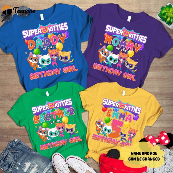 Superkitties Birthday Girl Shirt &Amp;Amp; Family Tee Birthday Trip &Amp;Amp; Pounce Shop Now! 1