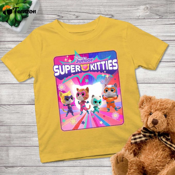 Superkitties Tshirt: Hero Kitties Brave &Amp;Amp; Musical Junior Shirt - Character Matching Design 1