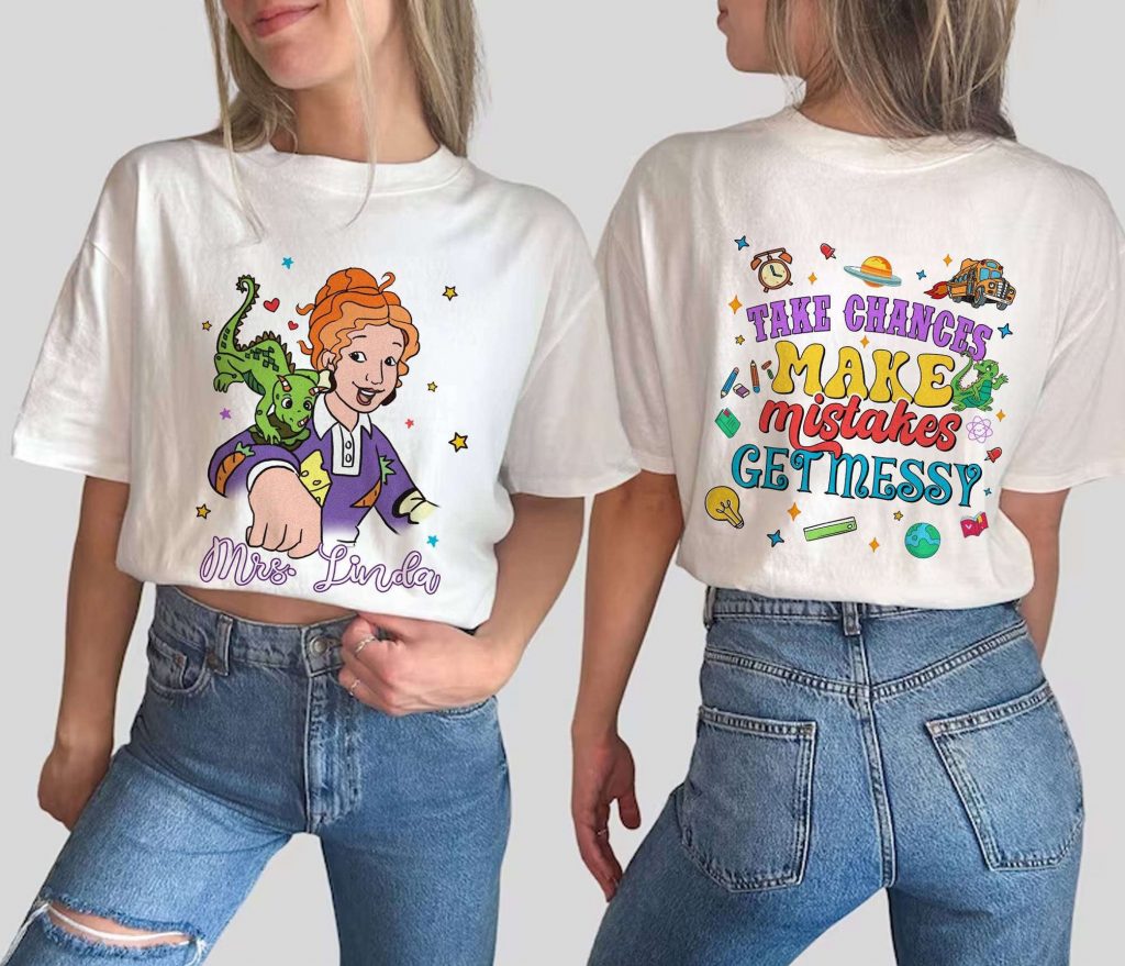 Miss Frizzle S Magical School Bus Teacher Shirt - Embrace The Fun &Amp; Mess Of Back To School! Ideal For Teachers 2