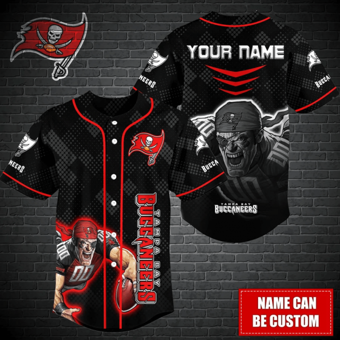 Tampa Bay Buccaneers Personalized Baseball Jersey 2