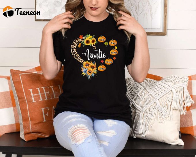 Express Gratitude With Custom Thanksgiving T-Shirt – Thankful Vibes Shirt For Aunties Perfect Personalized Gift With Cute Positive Vibe 1