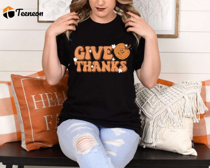 Express Your Gratitude With Our Thanksgiving T-Shirt - Fall Shirt Thankful Vibes Gobble Gobble Tee Cheetah Pumpkin Cute Pumpkin Shirt Positive Vibe &Amp;Amp; Grateful Apparel 1