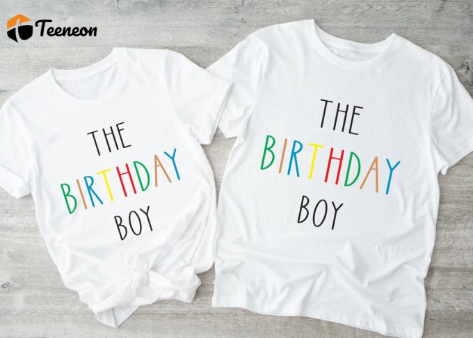 Modern Birthday Boy Shirt - Trendy Kids &Amp;Amp; Toddler Tee For Special Celebrations 1