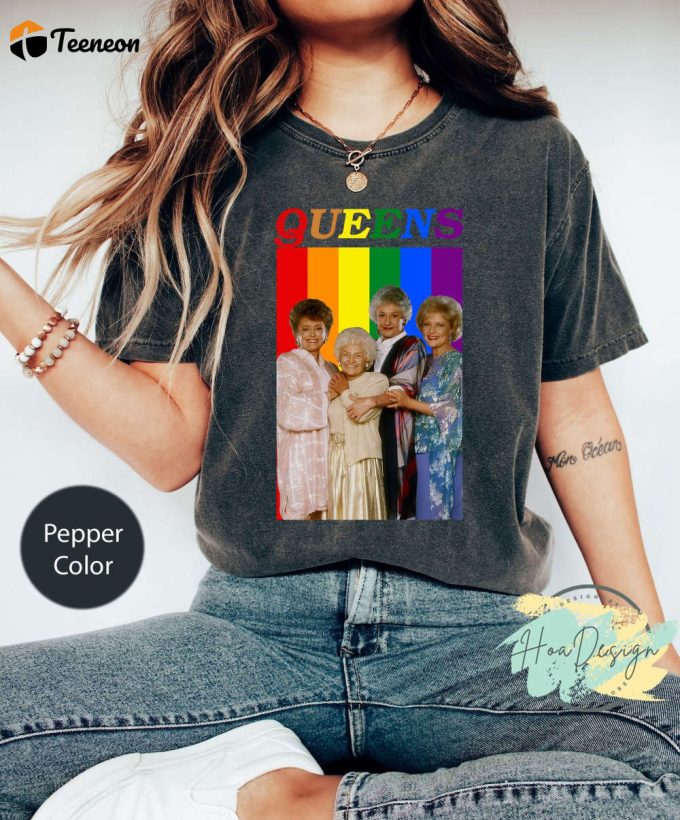 The Golden Girls Lgbt Comfort Colors T-Shirt: Stay Golden &Amp;Amp; Funny Lgbt Gifts 2023 1