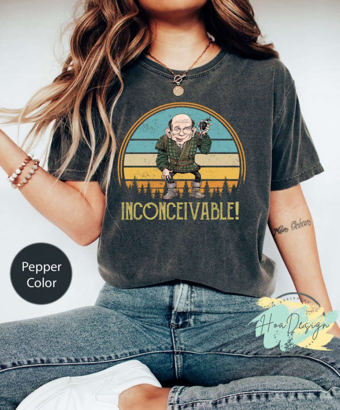 Princess Bride Comfort Colors Shirt: Inconceivable Vintage Toddler Tee Movies Quote &Amp; Funny Retro Shirt 2023 2