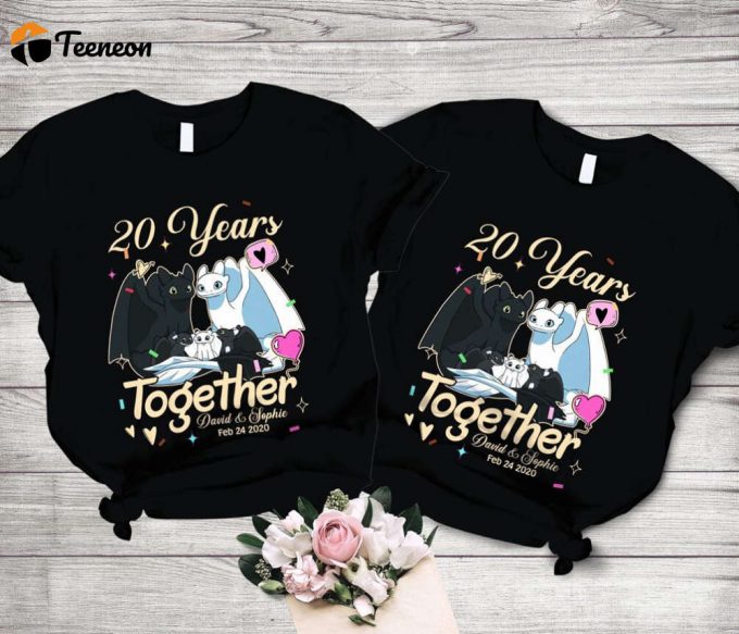 Toothless &Amp;Amp; Light Fury Valentine Shirt Disney Couple Tour Shirt - Celebrate Anniversary At Disneyland Disneyworld &Amp;Amp; Magic Kingdom Wdw Shirt 1