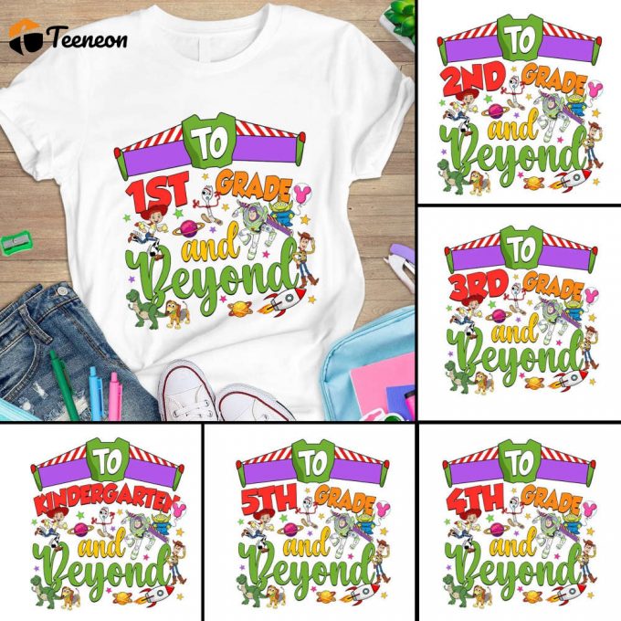 Toy Story Back To School Shirt: Celebrate First Day With Mickey Kindergarten Kids Shirt 1