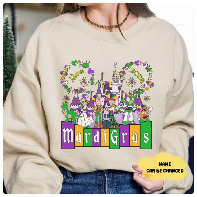 Toy Story Mardi Gras 2024 Shirt: Fat Tuesday Disneyland &Amp; Wdw Family Trip Magical Castle 2