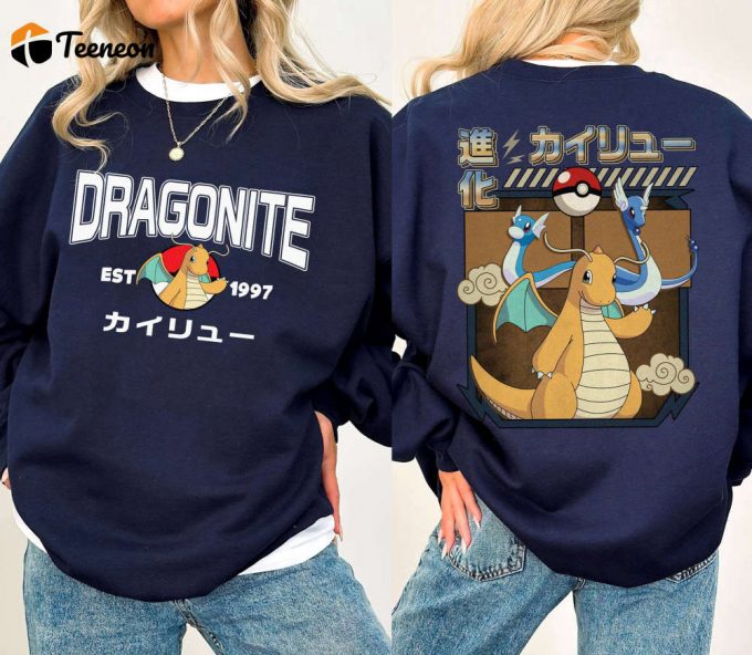 Dragonite Est 1997 Shirt Pikachu Family Matching Birthday Gift Pokemon Lover Pikachu Gengar Bulbasaur 1