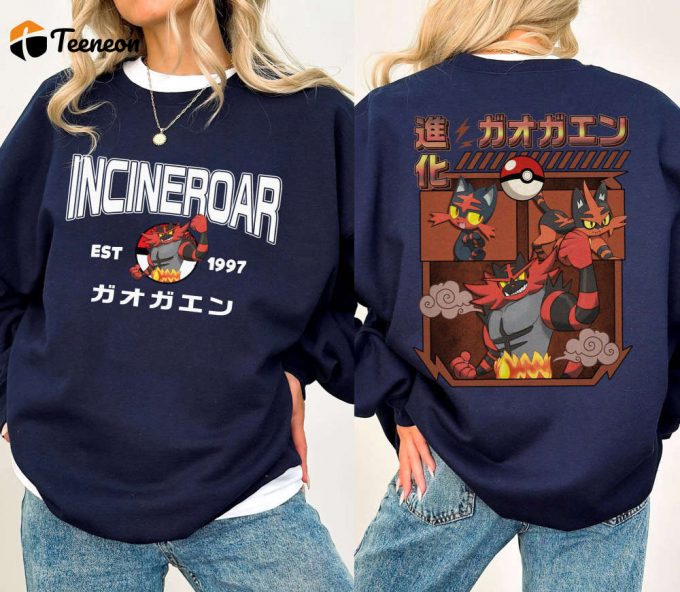 Incineroar Est 1997 Shirt - Pikachu Family Matching &Amp;Amp; Birthday Shirt: Perfect Pokemon Lover Gift! 1