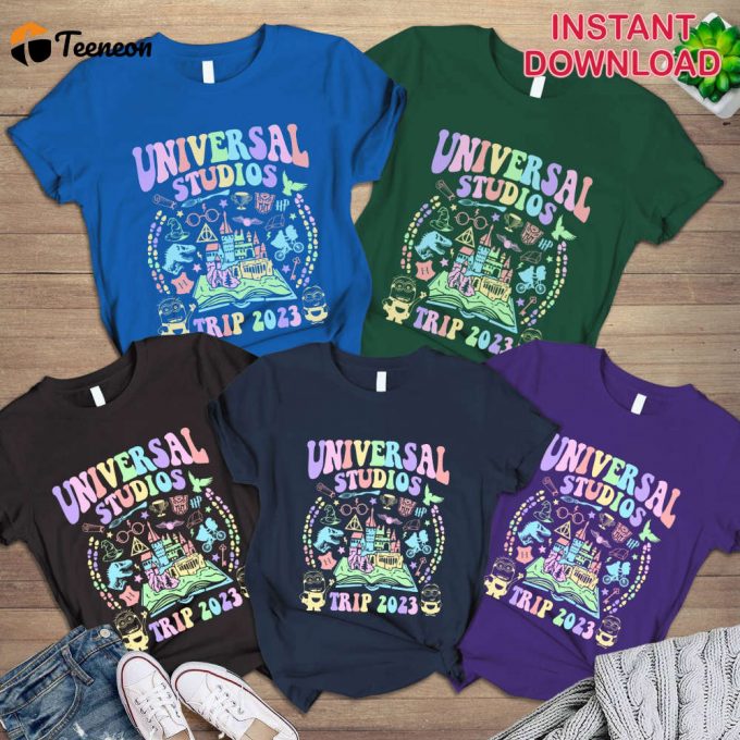 Family Vacation 2023 Shirt Universal Studios Trip Png File Wizard House School Shirts 1