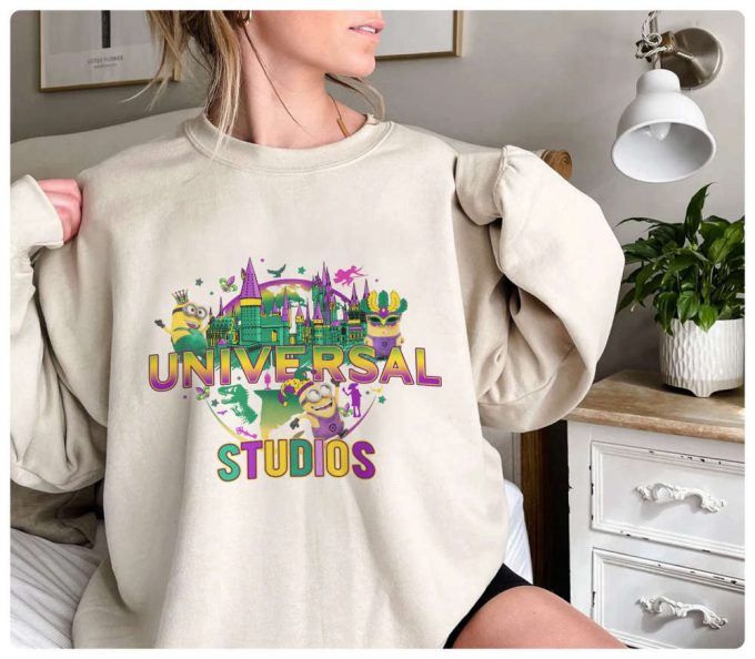 Let The Good Times Roll With Universal Studios Mardi Gras 2024 Shirt &Amp; Fat Tuesday Tee 2