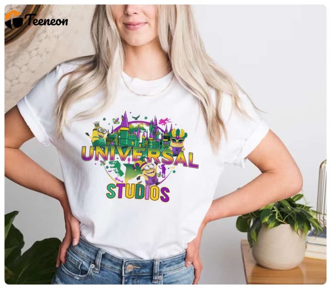 Let The Good Times Roll With Universal Studios Mardi Gras 2024 Shirt &Amp;Amp; Fat Tuesday Tee 1