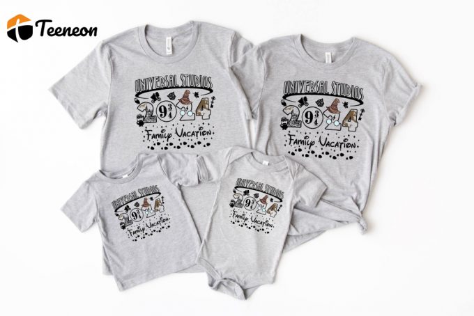 Fun-Filled Family Vacation Shirt: Universal Studios Disneyworld Cartoon Characters - Perfect Travel &Amp;Amp; Holiday Tee For A Memorable Trip! 1