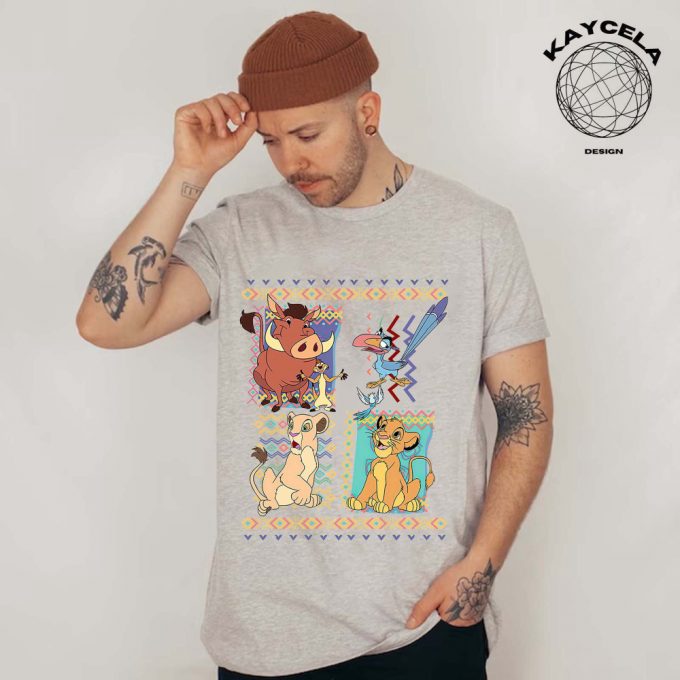 Vintage 90S Disney Lion King Simba And Timon Shirt - Unisex Retro Shirt With Hakuna Matata Design 2