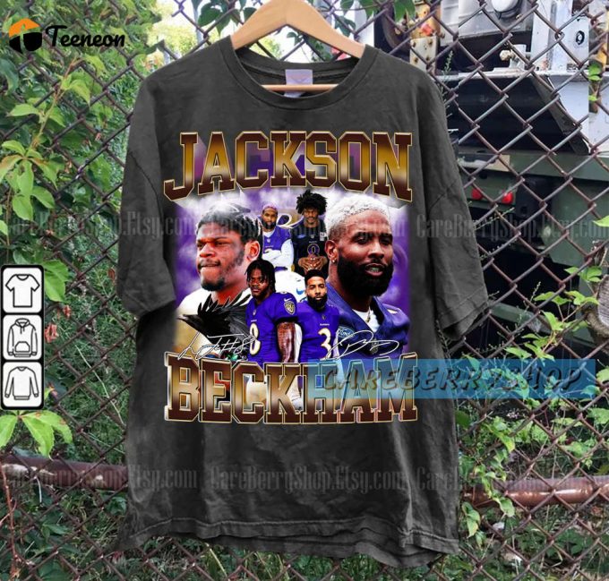 Vintage 90S Lamar Jackson Obj Baltimore T-Shirt – Retro Graphic Style For Men &Amp;Amp; Women 1