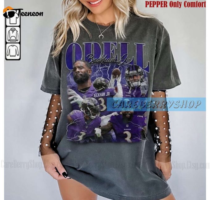 Vintage 90S Graphic Style Odell Beckham Jr T-Shirt - Football Shirt Gift For Women &Amp;Amp; Men 1