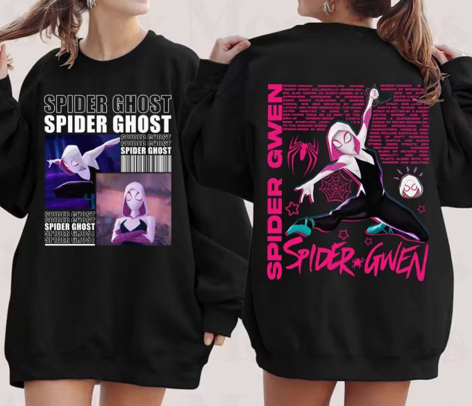 Vintage 90S Gwen Spider Man Shirt Spider-Man Sweatshirt Ghost Spider Gwen Stacy Spider 2099 Spider Punk 2