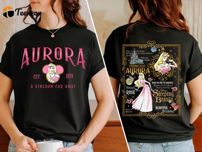 Vintage Aurora Princess Shirt Disneyland Aesthetic Sleeping Beauty Est 1959 Girl Trip Shirt 1